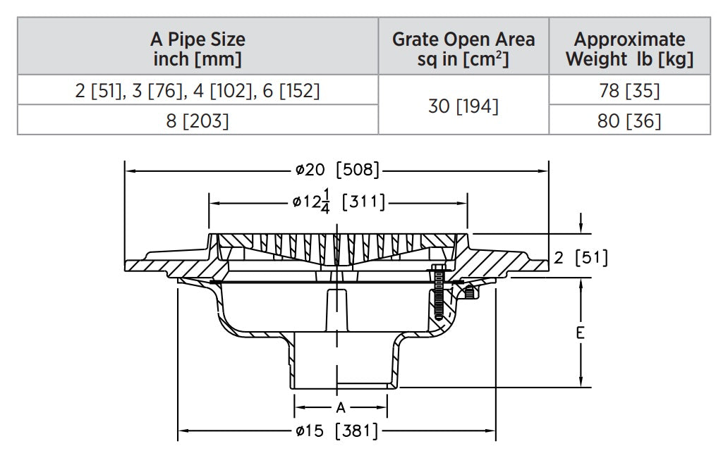 Product Dimensions: See Specification Sheet for Details