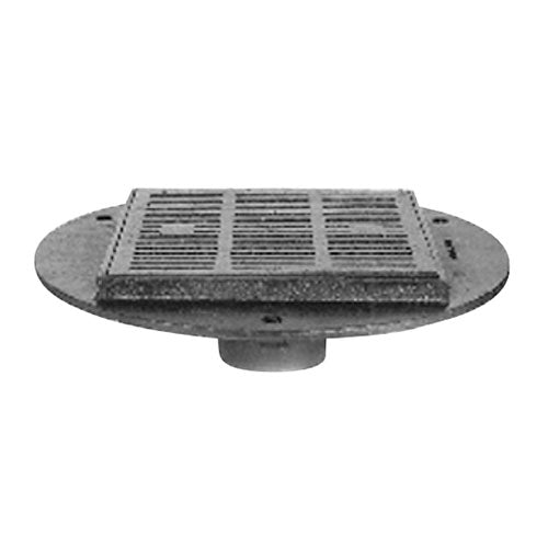 Zurn Z537 - 16" Square Top Heavy-Duty Parking Deck Drain with Support Flange