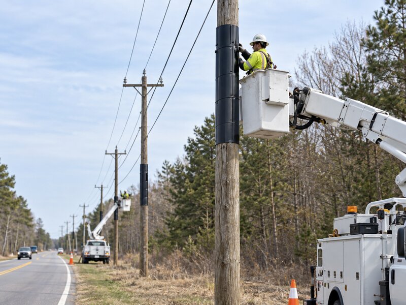 Power Pole Squirrel Guard