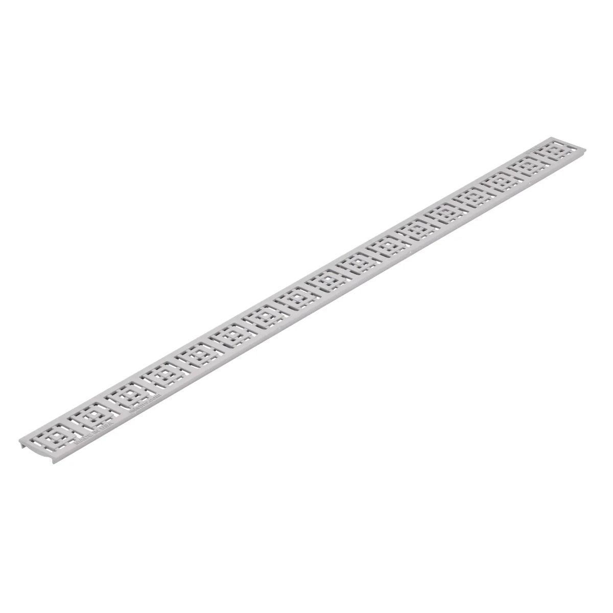 Long Grate Slim Channel™ Drain Grate, 2-1/4 in. wide X 3 ft. long, Decorative Squ ...
