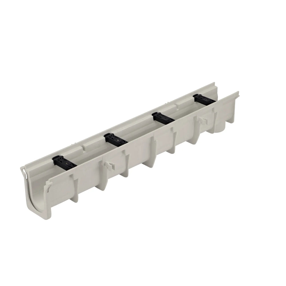 Neutral Drain Dura Slope® Channel Drain, 6.4 in. Invert Depth, Neutral, 6 in. Wide X ...