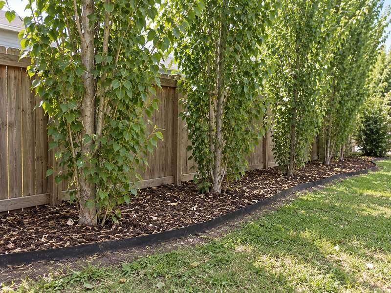 Tree Root Barrier Along Fence Line