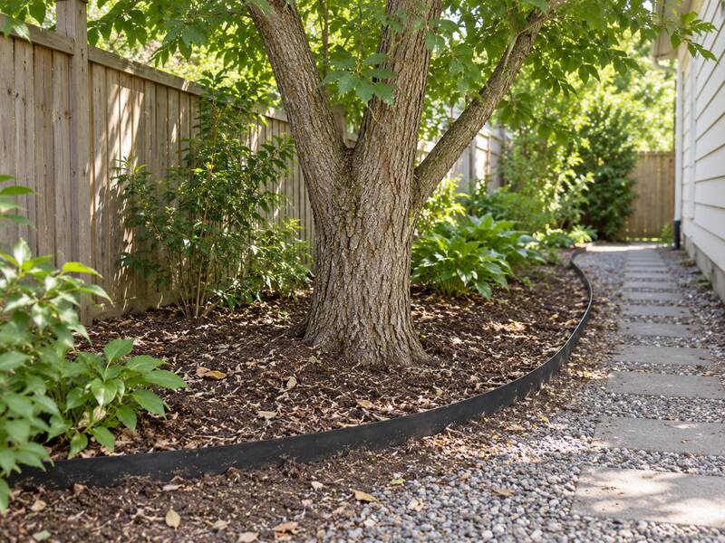 Tree Root Barrier Along Side of House
