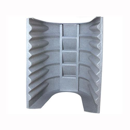 Wellcraft 2062 polyethylene egress window well 5 step granite gray 