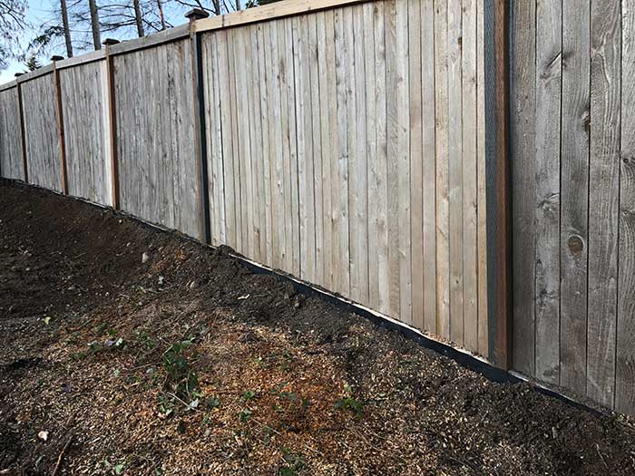 Fence Line Grass Barrier
