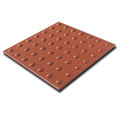 Colonial Red Detectable Warning Armor Tile - Surface Mount Detectable Warning Mats — Mainline Materials