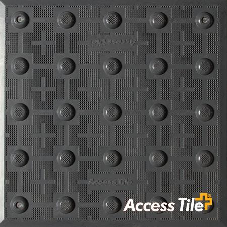 Access Tile Surface Mount Detectable Warning Mat - 30" x 24" Radius