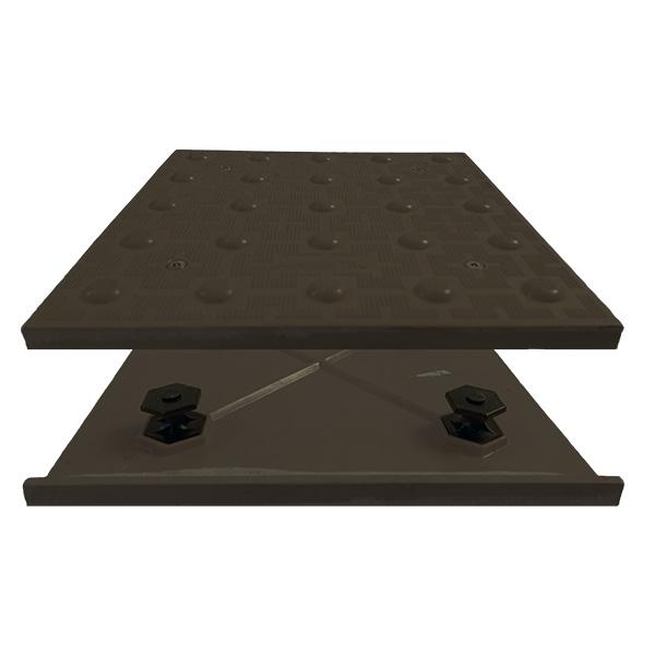 Access Tile Cast In Place Detectable Warning Mat - Radius 30