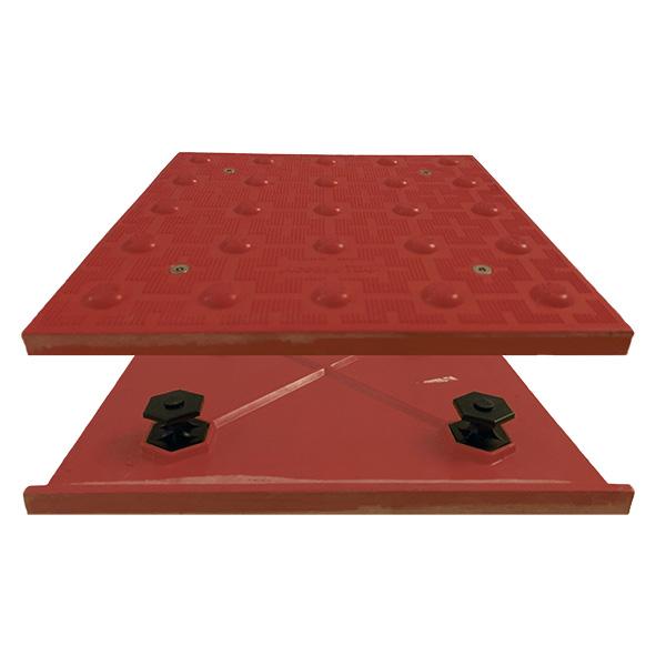 Truncated Domes ADA Access Tile - 2' x 2' Mat - Cast in Place