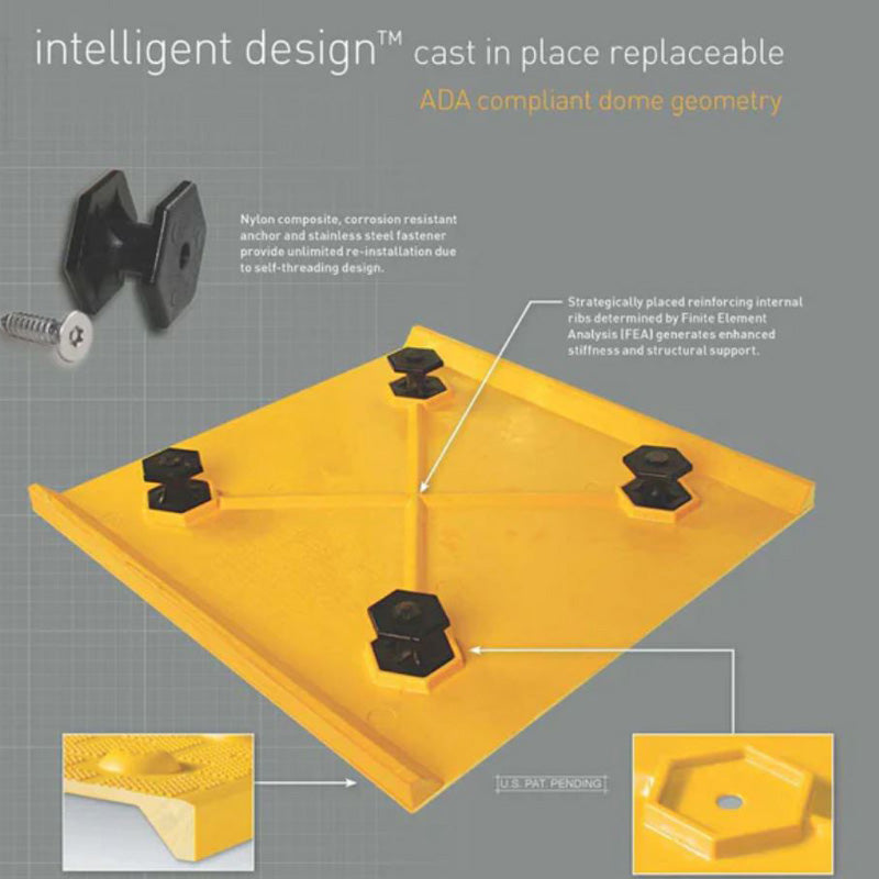 Tactile Warning Plate - ADA Compliant