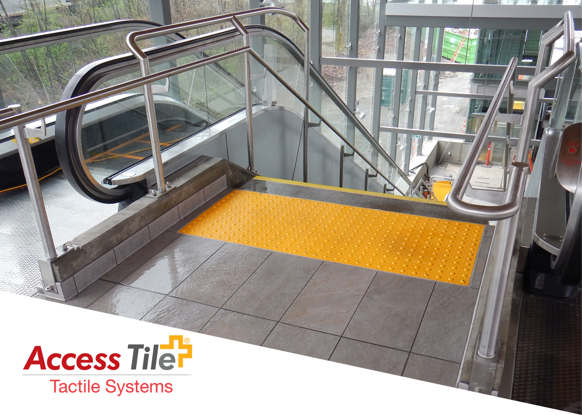 Access Tile - Surface Mount Detectable Warning Mats — Mainline Materials