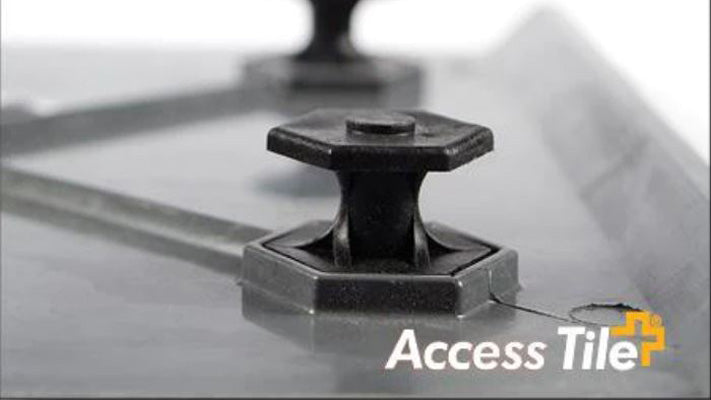 Sidewalk Warning Plate for Blind Pedestrians - ADA Compliant