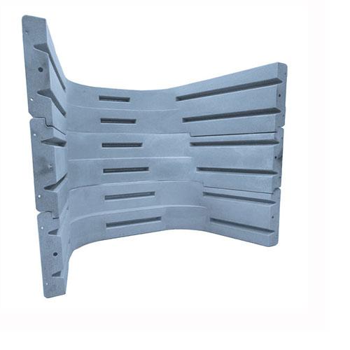 3 section terraced Plastic Wellcraft Egress Window Granite Gray Color