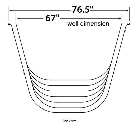Egress Window Well - Wellcraft 6700 - 76.5